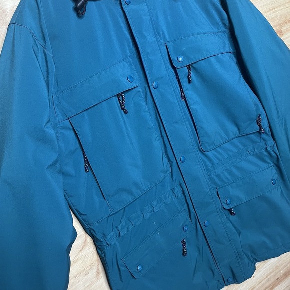 VTG LL Bean 90s Men M North Col GORE TEX Quilted Insulated Parka Coat TINY FLAWS - Picture 2 of 12